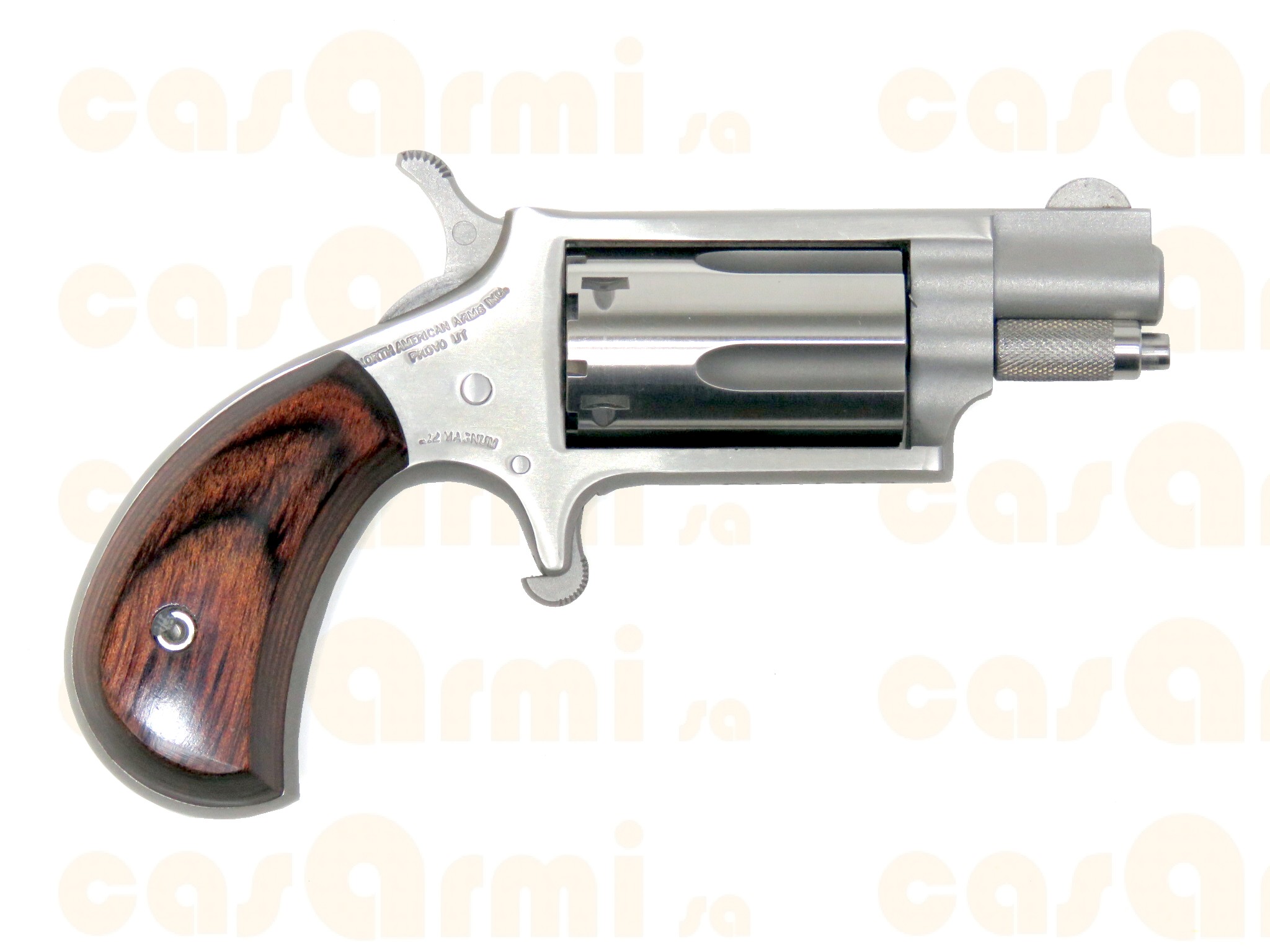 NAA stainless, canna 1 1/8', con valigetta .22 magnum